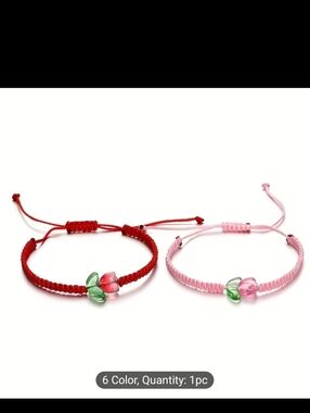 Tulip Pull Cord Bracelets